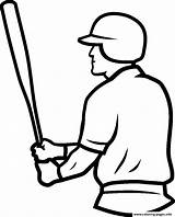 Baseball Coloring Pages Field Drawing Batter Softball Ball Draw Outline Cliparts Clipart Printable Ready Little League Diamond Clip Beach Kids sketch template