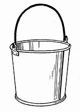 Bucket Coloring Water Pail Pages Clipart Printable Cliparts Clip Template Paint Visit Attribution Forget Link Don Edupics Library Popular Fill sketch template
