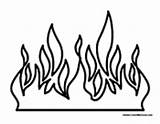 Flames Coloring Fire Flame Fireplace Drawing Template Printable Stencil Patterns Colormegood Templates Fireplaces Stoves sketch template