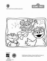 Sesame Zoe Rosita sketch template