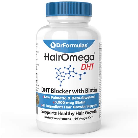 Drformulas Hairomega Dht Blocker Biotin 5000 Mcg Vitamins For Hair