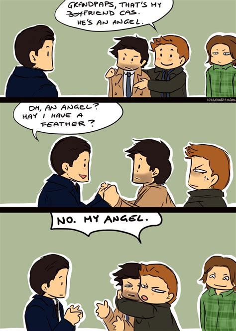 i don t ship destiel but this is funny p everyone ships it you just