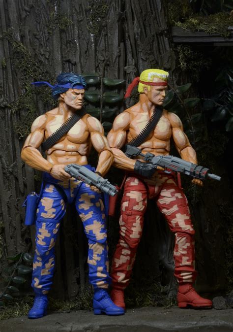 discontinued contra  scale action figures bill  lance  pack