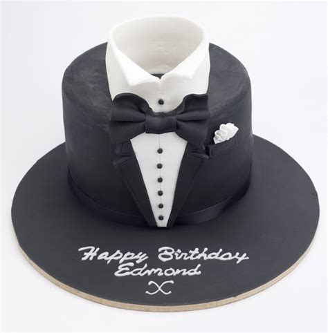 Tuxedo Birthday Cake Mens Cake Birthday Cake Elegant Birthday