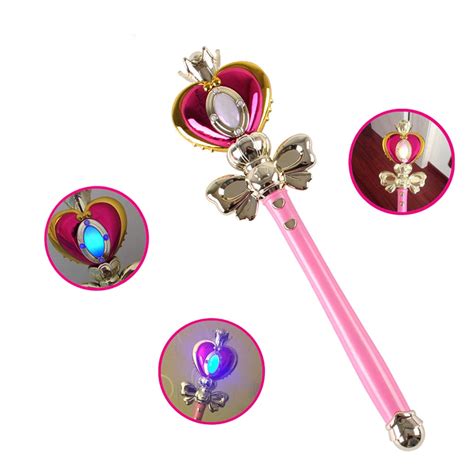 anime cosplay sailor moon 20th tsukino usagi wand henshin rod glow