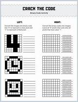 Binary Puzzle Crack Grade Computing 0s Math Represent sketch template