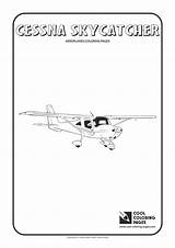 Coloring Cessna Pages Skycatcher Cool Aeroplanes Print sketch template