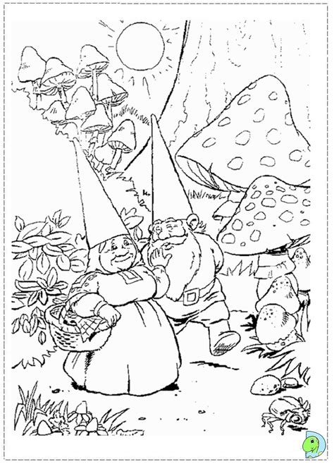funny gnome coloring pages