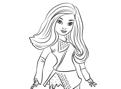 descendants mal coloring page  printable coloring pages coloring