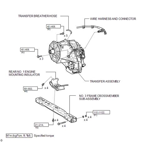 toyota tundra service manual components transfer assembly