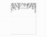 Notepad sketch template