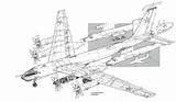 Cutaway Aircraft Tupolev sketch template
