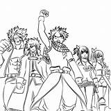 Fairy Tail Coloring Pages Anime Manga Line Deviantart Tale Colorings Getcolorings Character Color Getdrawings Designlooter Drawings Template sketch template