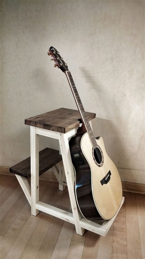 guitar stool wooden guitar stand diy guitar stand