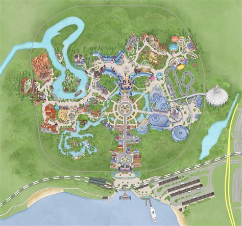disney experience digital map update  magic kingdom includes   castle  grand