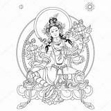 Buddhism Tibetan Krishna Bodhisattva Hare Krishnas Janmashtami Hindu Clipground sketch template