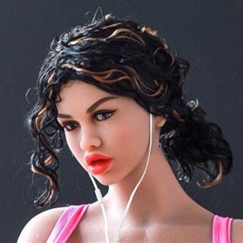Realistic Sex Doll Head Tpe Adult Oral Sex Big Lips Love Toy Heads For