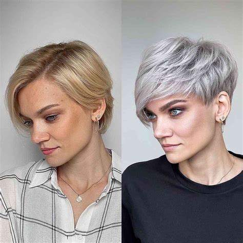 19 Prettiest Platinum Pixie Cuts For Cooler Blonde Crop