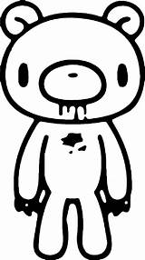 Gloomy Coloring Bear Designlooter Standing 13kb 735px sketch template