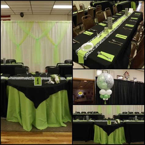 20 30 black and green decorations