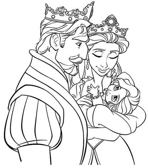 tangled king  queen   princess coloring pages kids play