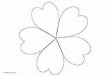 Petal Flower Petals Coloring Clipart Drawing Outline Template Rose Printable Flowers Pages Five Clip Drawings Color Templates Simple Clipartmag Collection sketch template