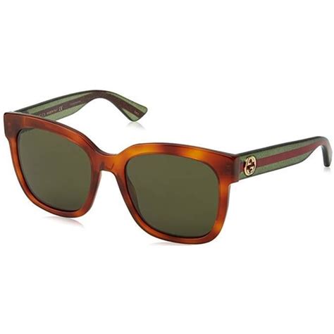 gucci havana square unisex sunglasses gg0034s 003