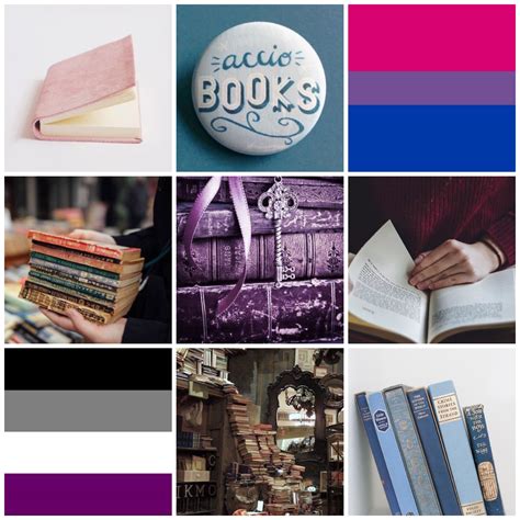Lgbtq Aesthetics — Bookish Biromantic Asexual Moodboard