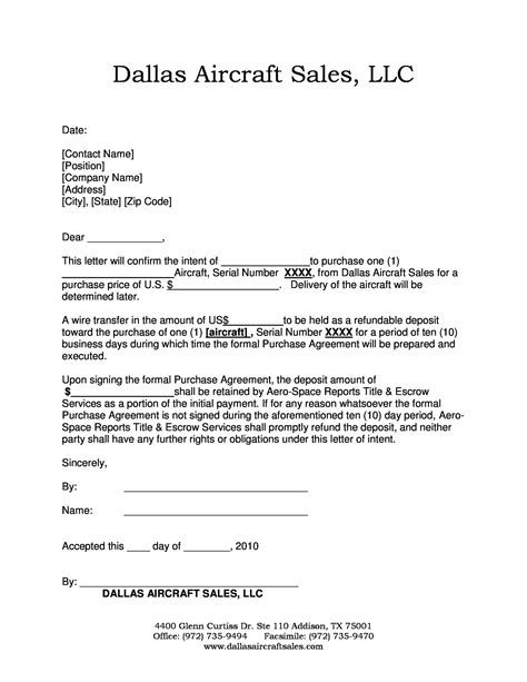 letter  intent templates word excel  templates