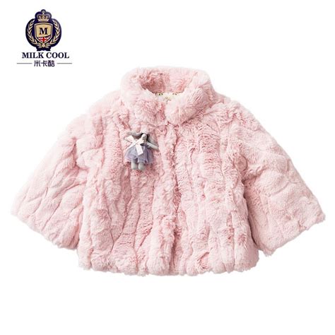 winterjas voor meisjes wit rood roze effen warmer meisje fur jacket kids kinderkleding meisjes