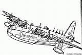 Colorare Disegni Elicotteri Aerei Sunderland sketch template