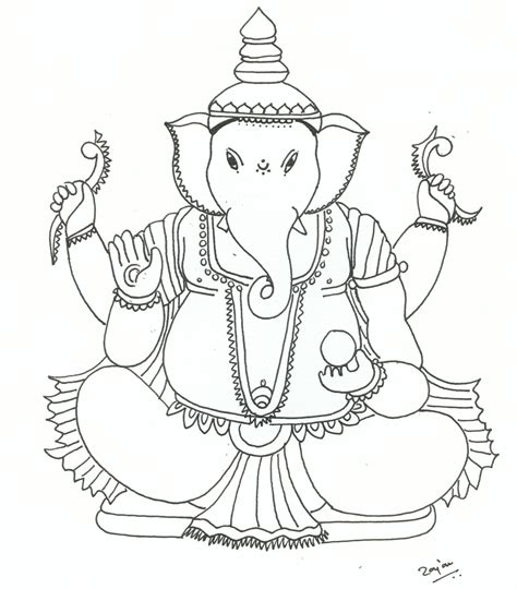 ganesha coloring pages  kids  getcoloringscom  printable