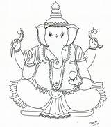 Coloring Pages Ganesha Ganesh Drawing Kids Colouring Ganpati Printable Bal Outline Cartoon Print Color Crop Drawings Creatures Mythological Nene Thomas sketch template