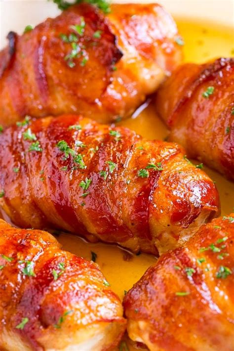 easy bacon wrapped chicken recipe chicken wraps resep ayam resep