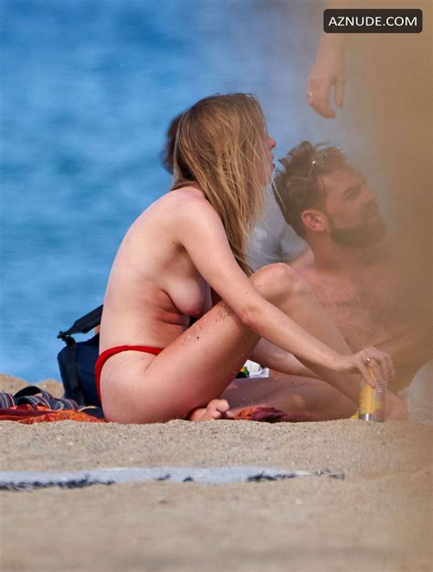 Diana Vickers Seen Going Topless On The Beach As She Sunbathed In Spain