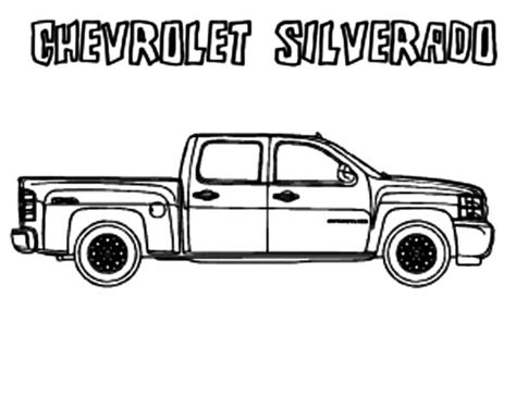 chevy cars silverado coloring pages  place  color