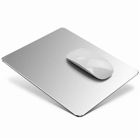 amazoncom hard silver metal aluminum mouse pad mat smooth magic