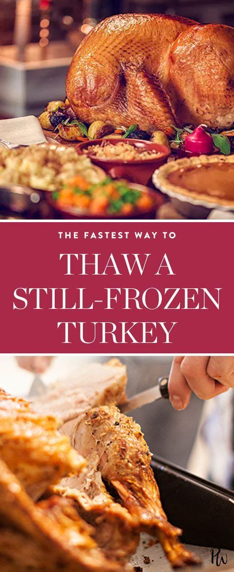 here s the fastest way to thaw a still frozen turkey