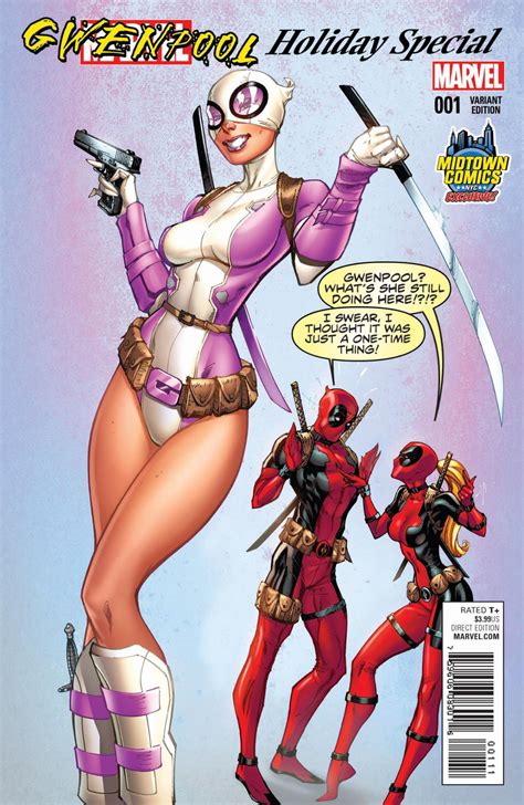 gwenpool special 1 midtown exclusive variant cover by j