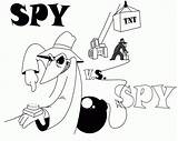 Spy Vs Coloring Pages Popular Ice sketch template
