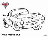 Cars Coloring Finn Mcmissile Pages Hdimagelib Credit Larger sketch template