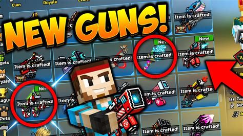 pixel gun  hack level   crafted weaponsguns iosandroid  youtube