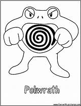 Coloring Poliwrath Fun Pages sketch template