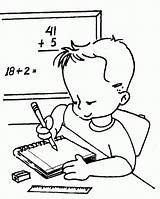 Coloring Kids Learning Pages Addition Math Colorear Para Nino Sumar Boy Learn School Clipart Aprendiendo Pdf 為孩子的色頁 sketch template