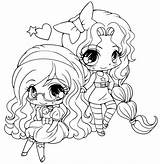 Coloring Pages Chibi Printable Kids Print sketch template