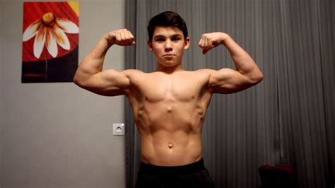 kid  abs  boys bicep flexing muscles human muscle