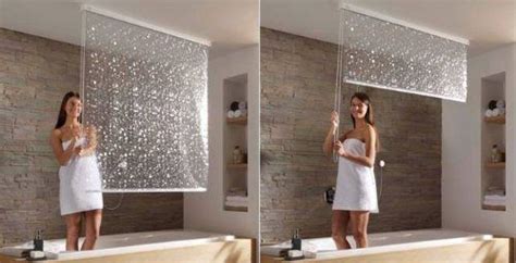 Pull Down Ceiling Mounted Shower Curtains Craziest