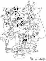 Undertale Coloring Pages Sans Characters Color Print Weird Printable Frisk Skyrim Number Kids Titan Attack Kansas Bands Papyrus раскраски Fnaf sketch template
