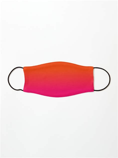 neon orange and neon pink ombre shade color fade mask