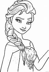 Elsa Coloring4free sketch template